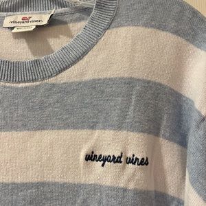 Vineyard Vines cotton/acrylic sweater blue/white stripe size large